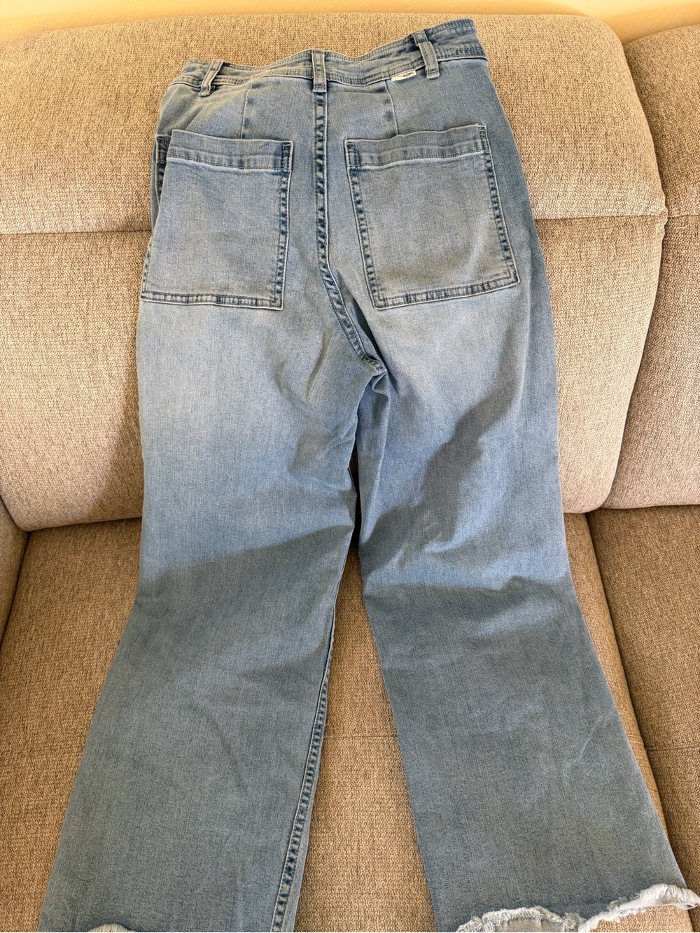 Billabong Faded Blue Wide Leg Jeans